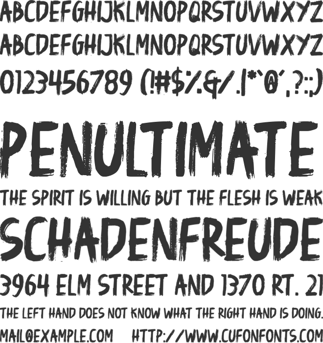 Feta Morgana font preview
