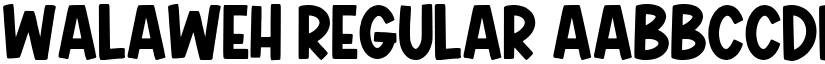 Walaweh Regular font