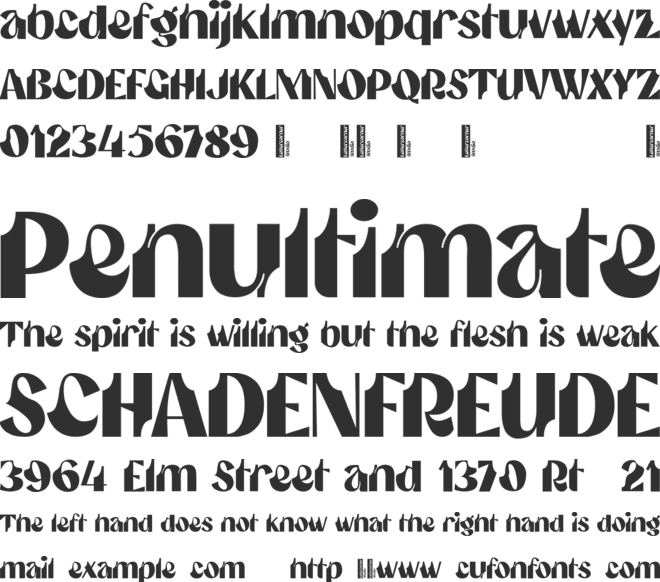 Gumanti font preview
