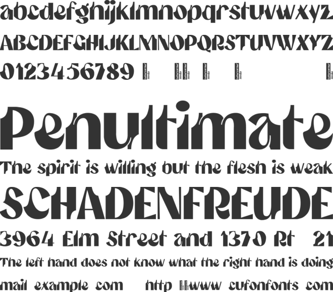 Gumanti font preview