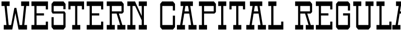 Western Capital Regular font