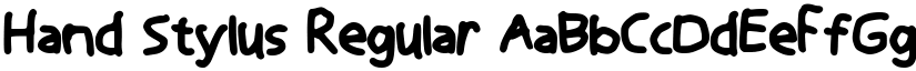 Hand Stylus Regular font
