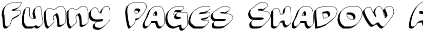 Funny Pages Shadow font