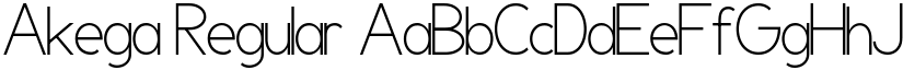 Akega Regular font