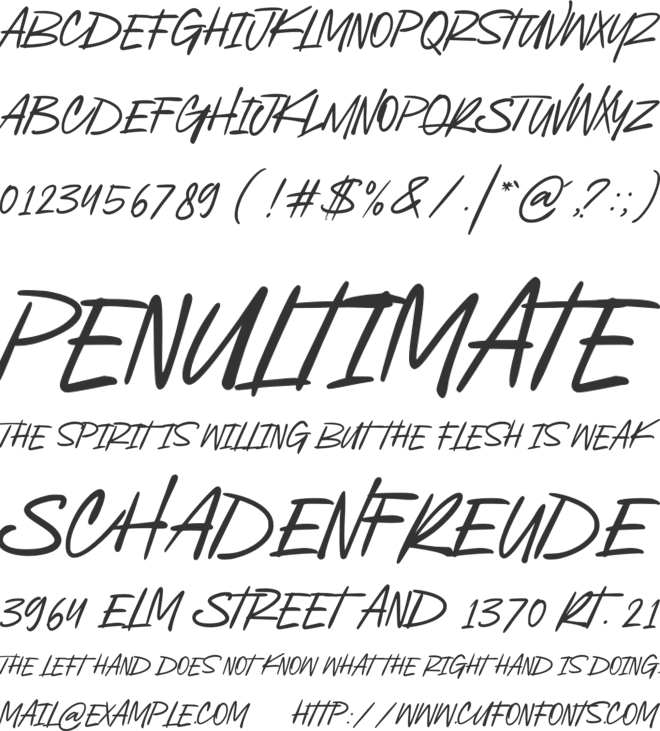 Black Bounars font preview