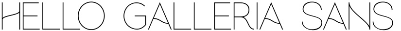hello galleria sans Regular font
