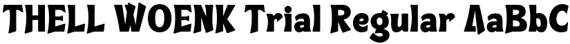 THELL WOENK Trial Regular font