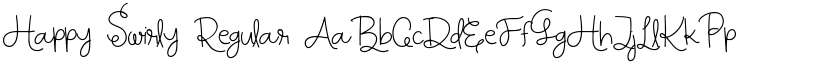 Happy Swirly Regular font