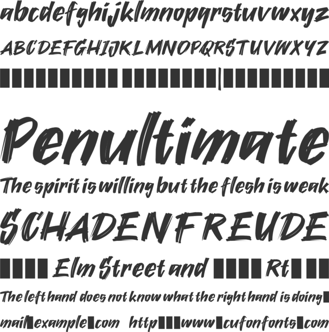 Maquito font preview