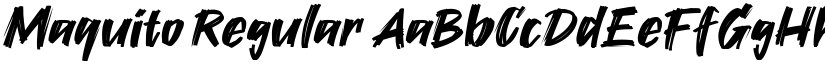 Maquito Regular font