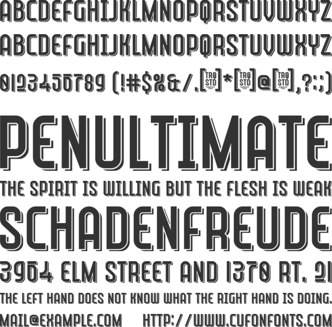 Quantum Rangers font preview