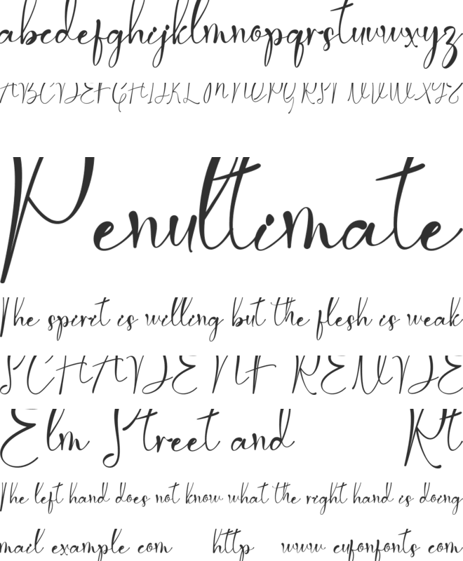 Bethany Love font preview