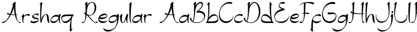 Arshaq Regular font