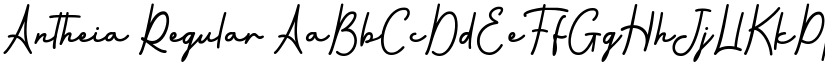 Antheia Regular font