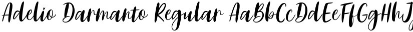 Adelio Darmanto Regular font