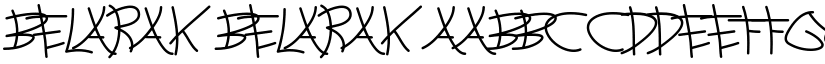 BELARAK BELARAK font