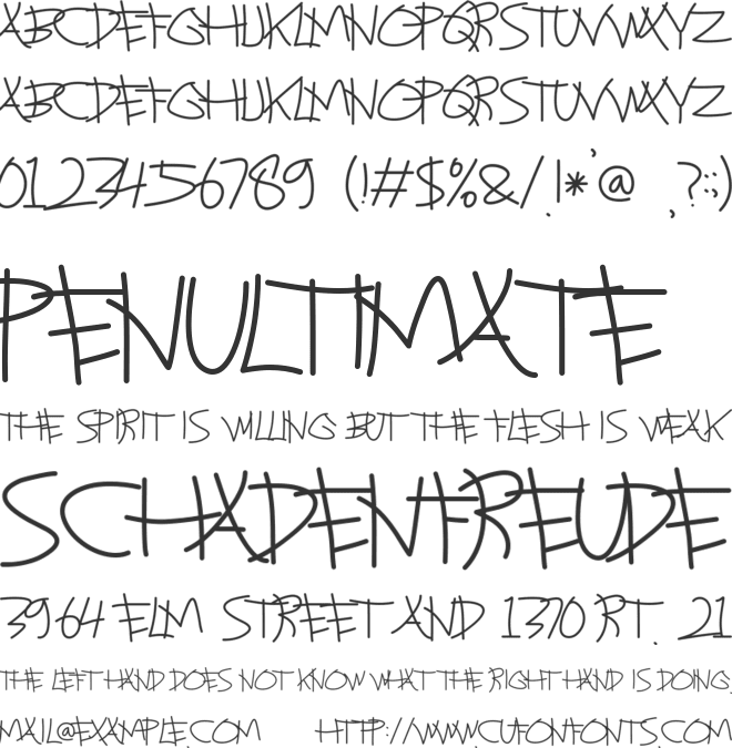 BELARAK font preview