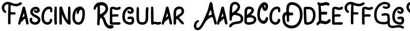 Fascino Regular font