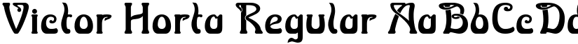 Victor Horta Regular font