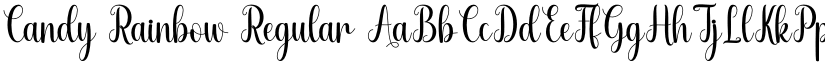 Candy Rainbow Regular font