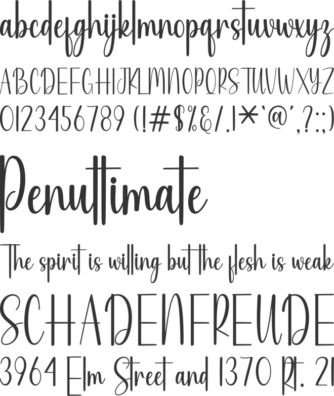 Santtiago font preview