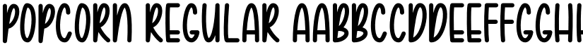 Popcorn Regular font