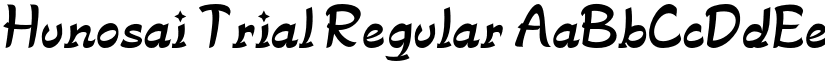 Hunosai Trial Regular font