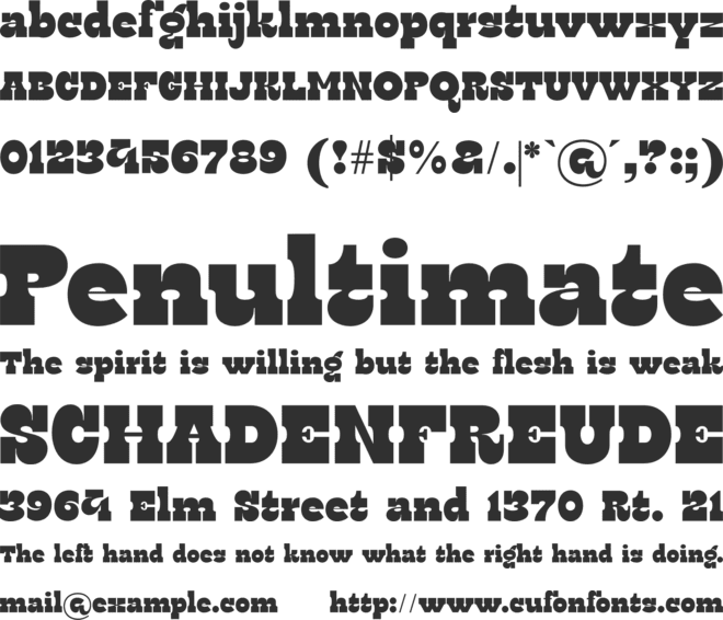 Ratego font preview