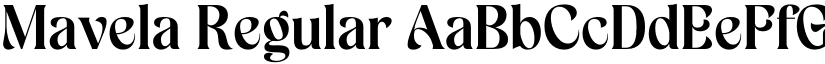 Mavela Regular font