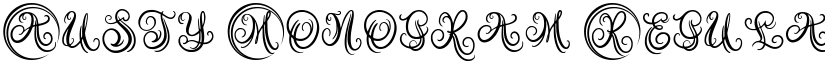 Austy Monogram Regular font