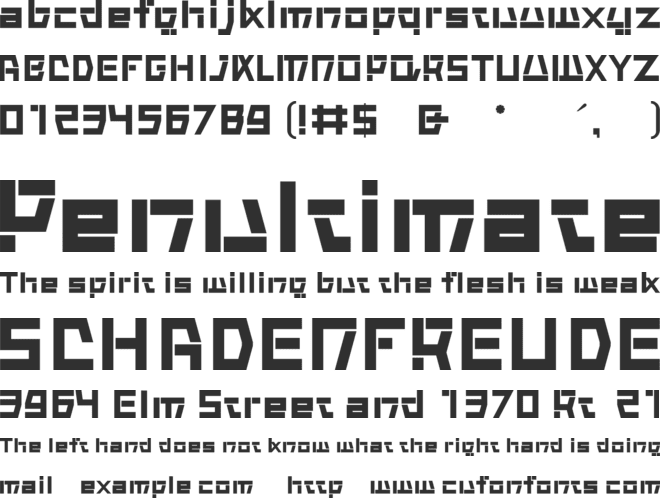 FF Ghost font preview