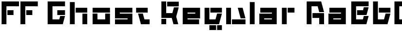 FF Ghost Regular font