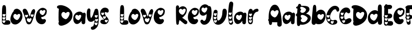 Love Days Love Regular font