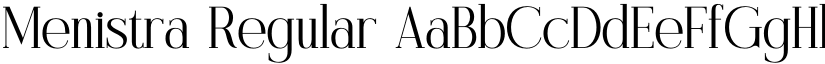 Menistra Regular font