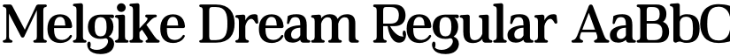 Melgike Dream font download