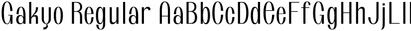 Gakyo font download