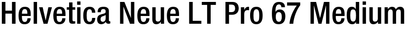 Helvetica Neue LT Pro 67 Medium Condensed font