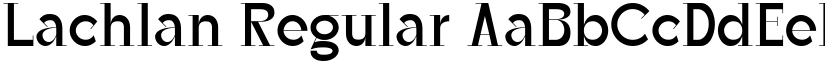 Lachlan Regular font