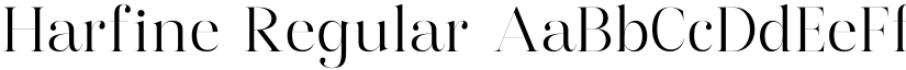 Harfine Regular font