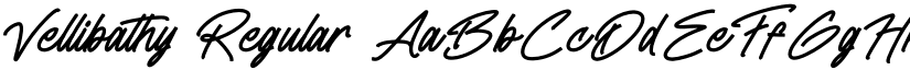 Vellibathy Regular font
