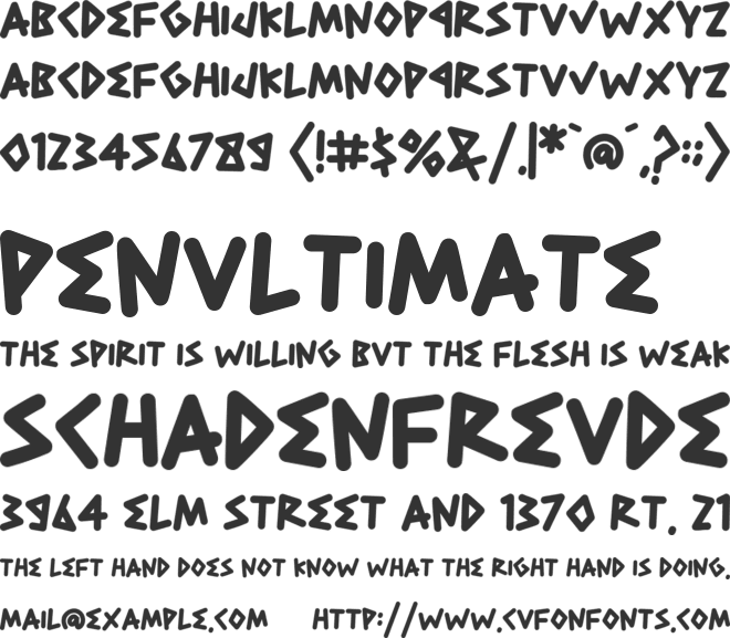 Gros Creak font preview