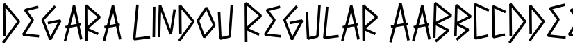 Degara Lindou Regular font