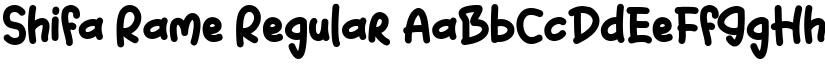 Shifa Rame Regular font