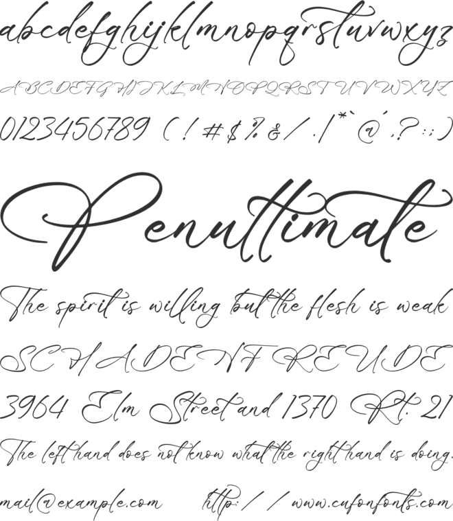 Blissfuly Magnotia font preview