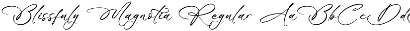 Blissfuly Magnotia Regular font