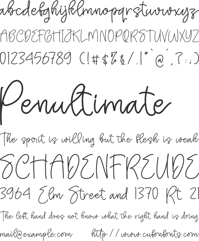 Puredisy font preview