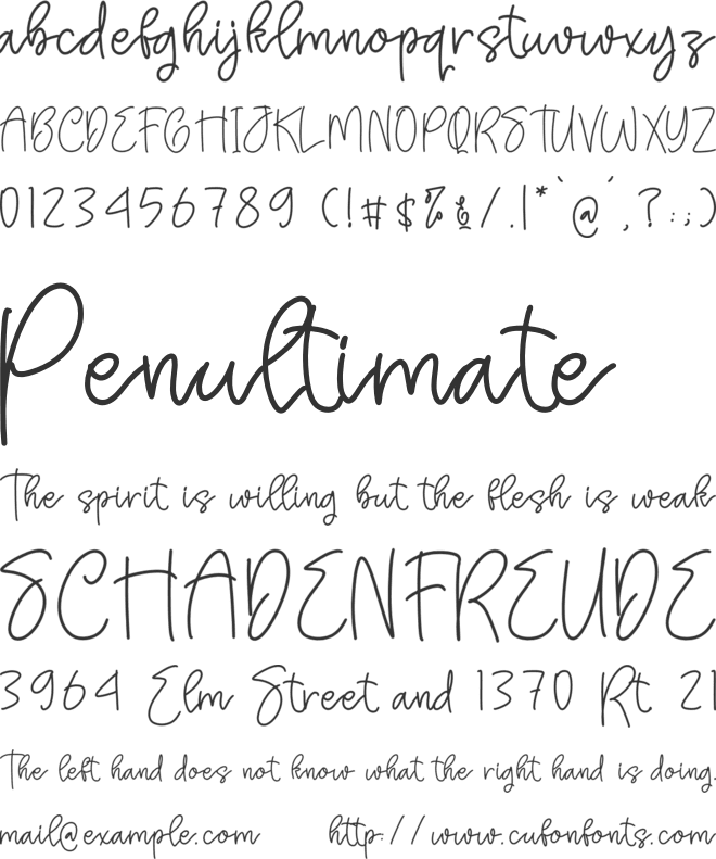 Puredisy font preview