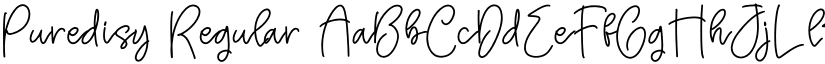 Puredisy Regular font