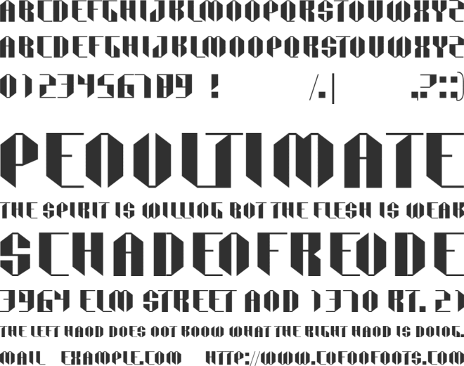 FF Robot font preview