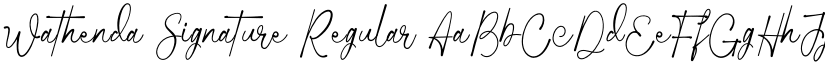 Wathenda Signature Regular font